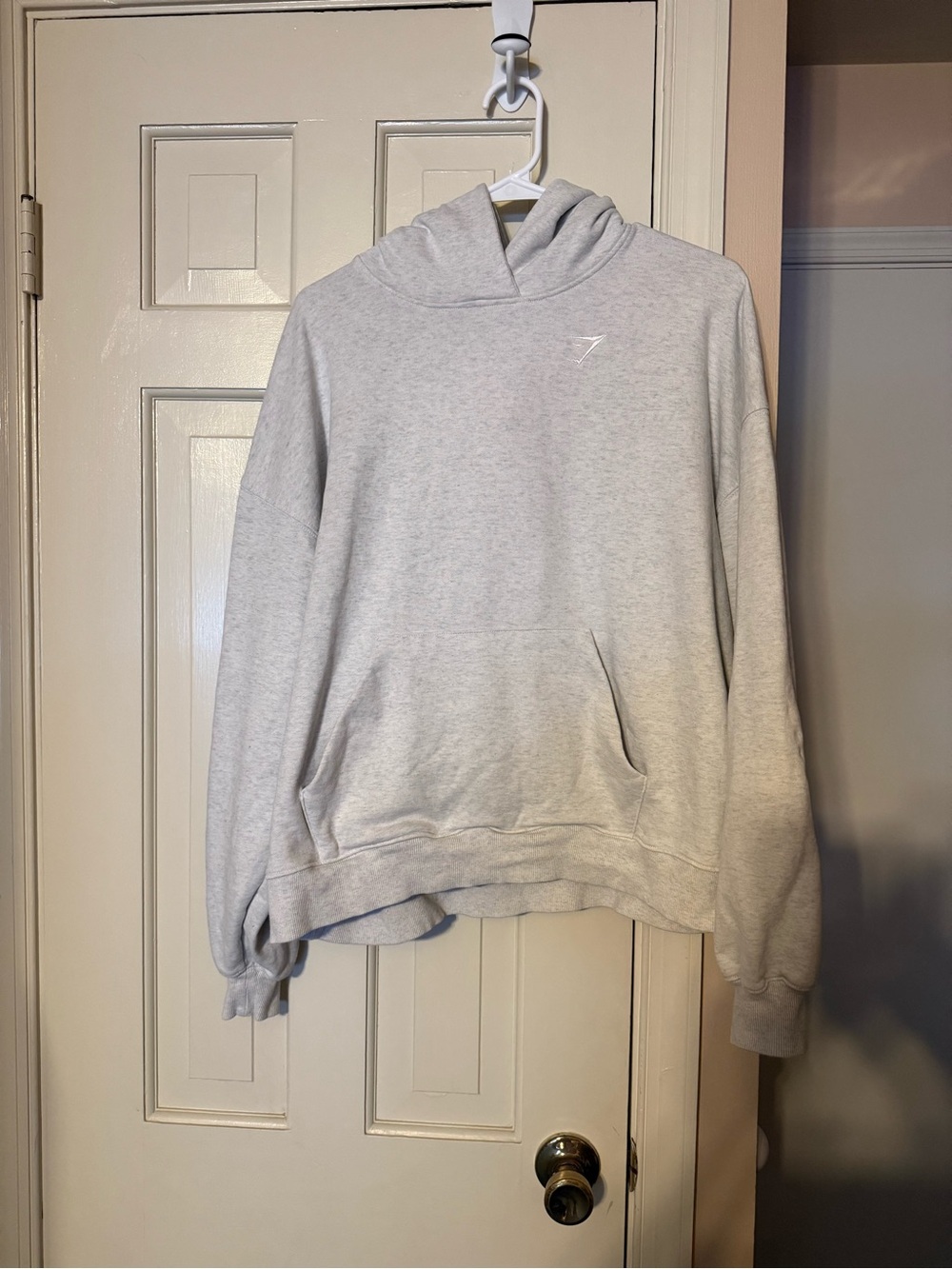 Gymshark Light Gray Crewneck Hoodie